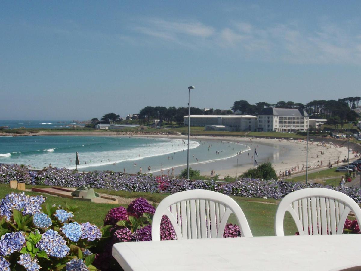 Maison 6 Pers Belle Vue Mer Piscine, Plage A 40 M Trévou-Tréguignec Exteriér fotografie