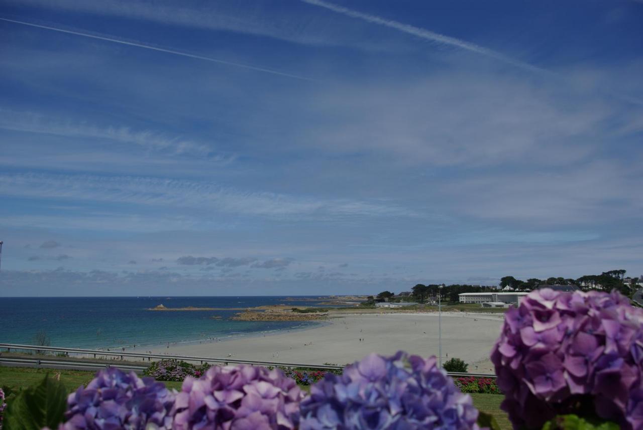 Maison 6 Pers Belle Vue Mer Piscine, Plage A 40 M Trévou-Tréguignec Exteriér fotografie