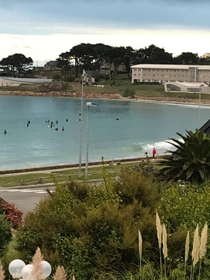 Maison 6 Pers Belle Vue Mer Piscine, Plage A 40 M Trévou-Tréguignec Exteriér fotografie