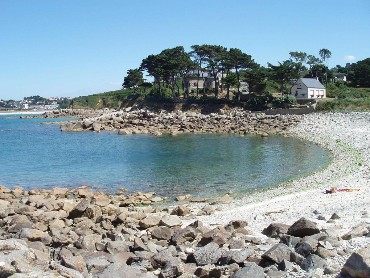 Maison 6 Pers Belle Vue Mer Piscine, Plage A 40 M Trévou-Tréguignec Exteriér fotografie