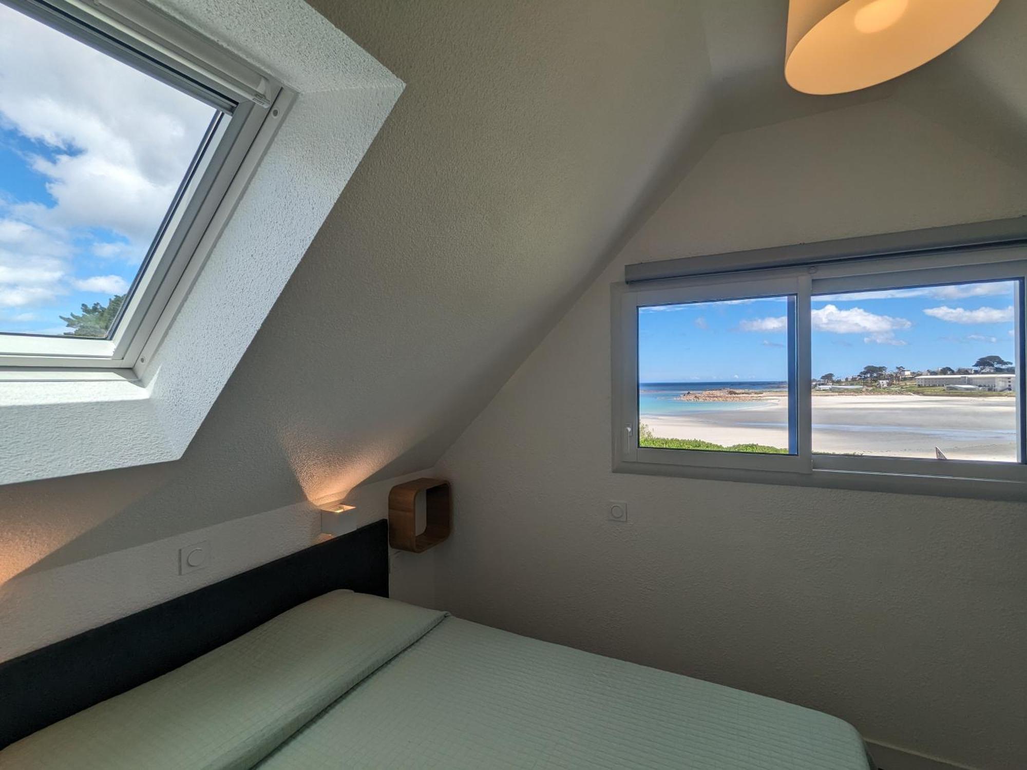 Maison 6 Pers Belle Vue Mer Piscine, Plage A 40 M Trévou-Tréguignec Exteriér fotografie